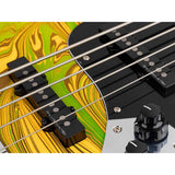 Sire V7N A5/YS Marcus Miller 5-snarige Actieve Basgitaar Matte Yellow Swirl met Elzen Body en Heritage-3 Preamp