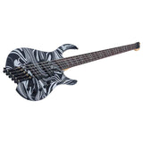 Sire M6H 5/BKSW Marcus Miller M6 Headless 5-String Active Basgitaar Black Swirl