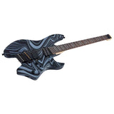 Sire X6H6/BKSW Larry Carlton Headless Elektrische Gitaar Black Swirl met Tremolobrug en Gigbag
