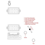 Sire X6H6/BKSW Larry Carlton Headless Elektrische Gitaar Black Swirl met Tremolobrug en Gigbag