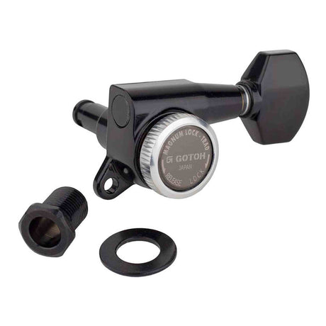 Gotoh GTH15352 SG381 stemmechanieken (posts 6xL) met Magnum Lock Trad and 07 knoppen, 6R, cosmo zwart