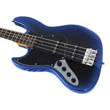 Sire V3N 4L/MBB Marcus Miller Linkshandige 4-snarige Actieve Jazz Bas Midnight Blueburst met 2-Bands Preamp