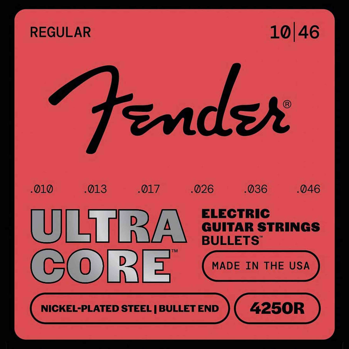 Fender 4250R UltraCore Elektrische Gitaar Snaren Nickel Plated Steel Bullet End Light 010-046