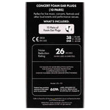 Fender 0990545003 Oordoppen Concert Schuim 10 Paar Geluidsbescherming
