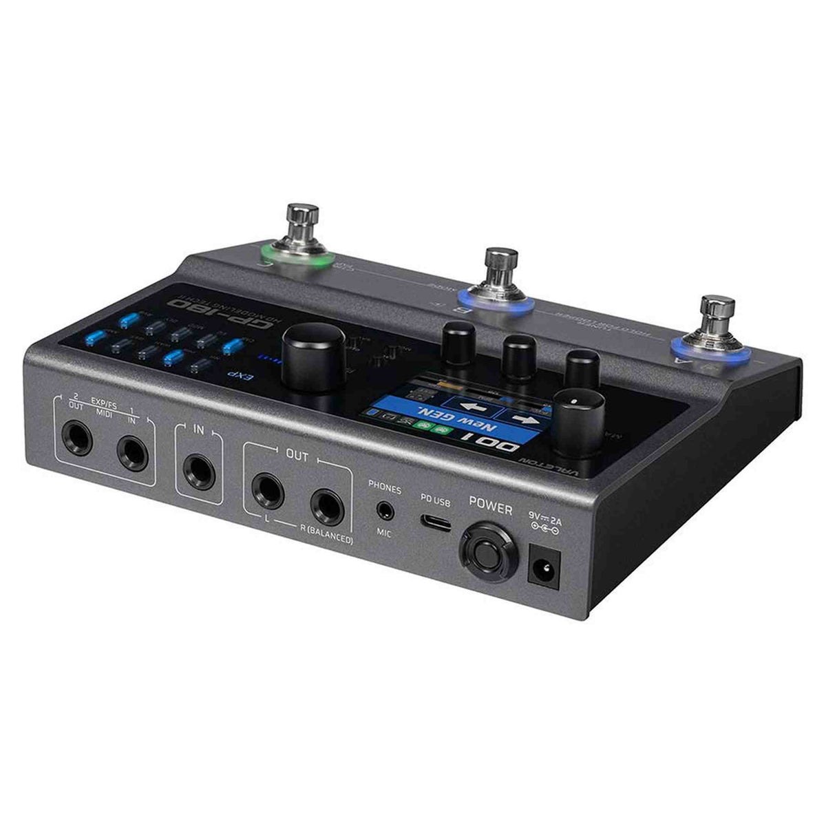 Valeton GP-180 Multi-Effects Processor met NAM, IR Loader, Looper, USB Interface en Accu