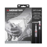 Monster Classic Gitaarkabel 3,6 Meter Haakse Jack naar Rechte Jack