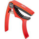 Flight FC-RD Aluminium Ukulele Capo Rood met Veermechanisme