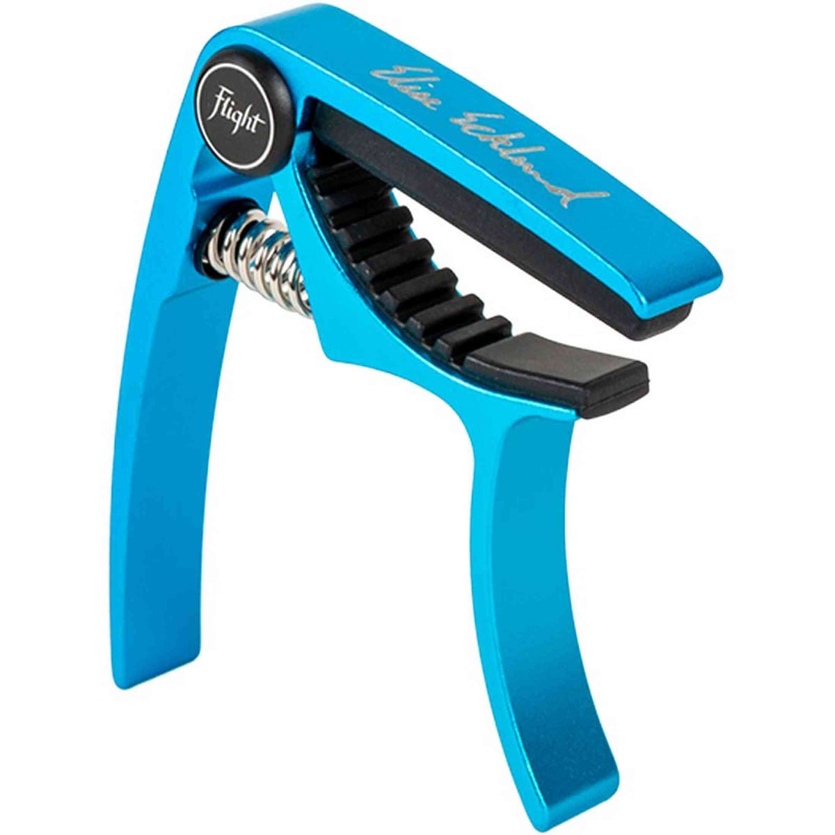 Flight FC-EE T Elise Ecklund Signature Ukulele Capo Turquoise Aluminium met Trigger Mechanisme