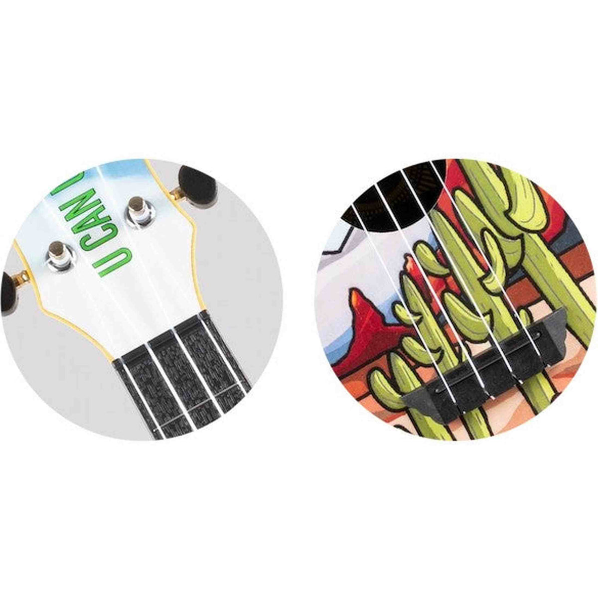 Flight TUC-UCU U Can Uke Signature Concert Ukulele met Linden Top, ABS Body en Desert Print