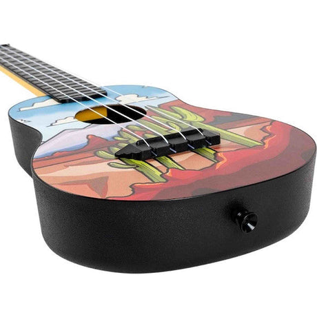 Flight TUC-UCU U Can Uke Signature Concert Ukulele met Linden Top, ABS Body en Desert Print