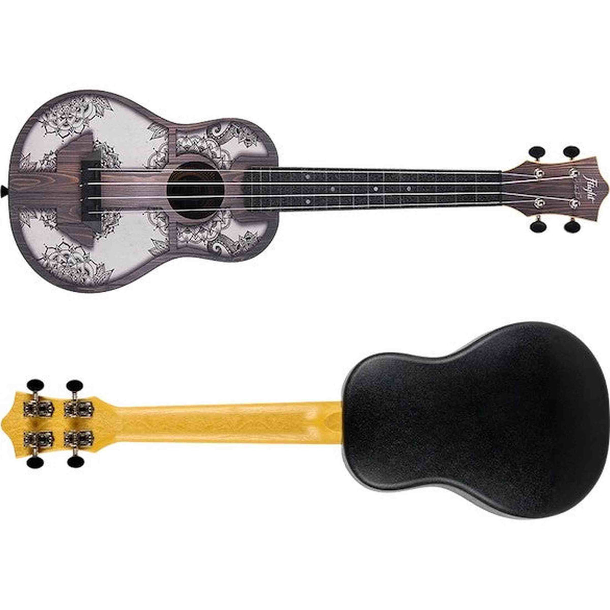Flight TUC-40 MW Mandala Concert Ukulele met Linden Top, ABS Body en Aquila Nylgut Snaren