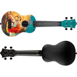 Flight UTS-42 GAME Ultra Travel Soprano Ukulele met Polycarbonate Body en Fluorocarbon Snaren