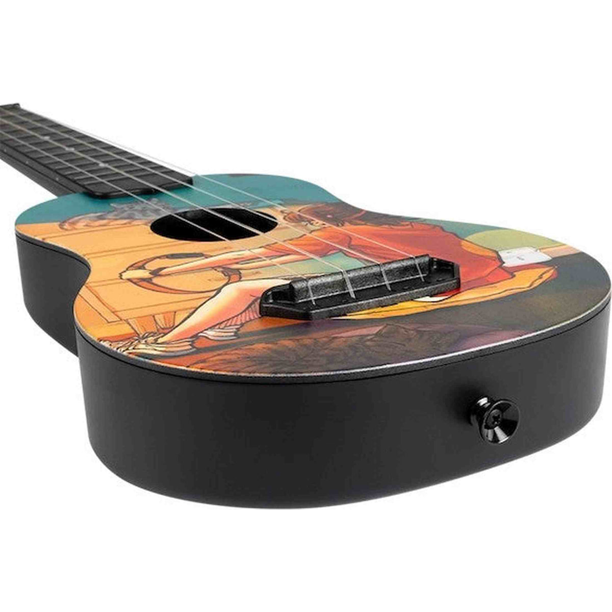 Flight UTS-42 GAME Ultra Travel Soprano Ukulele met Polycarbonate Body en Fluorocarbon Snaren