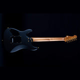 JET JS-700 MBK S-style Elektrische Gitaar HH Wilkinson Tremolo Roasted Maple Matt Zwart