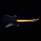 JET JS-400 MBK R S-style Elektrische Gitaar HH Tremolo Rosewood Toets Mat Zwart