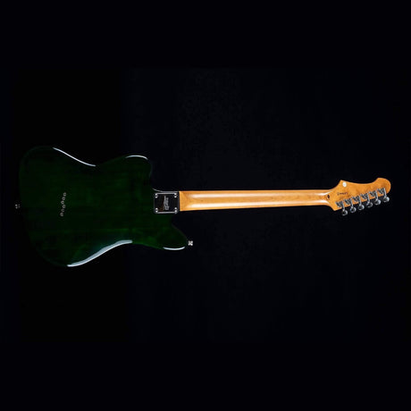 JET JJ-350 GR R Offset Elektrische Gitaar HH Rosewood Toets Hardtail Groen