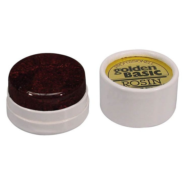 Geipel ROV-200 rosin for violin, dark, round, large, with gold flakes