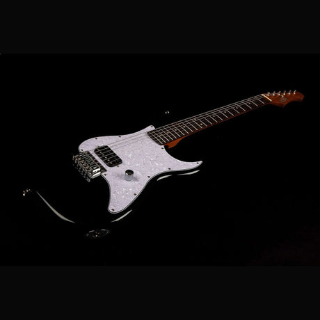 JET JS-400 HT BK S-style Elektrische Gitaar Humbucker Hardtail Rosewood Toets Zwart