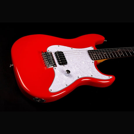 JET JS-400 HT RD S-style Elektrische Gitaar Humbucker Hardtail Rosewood Toets Rood