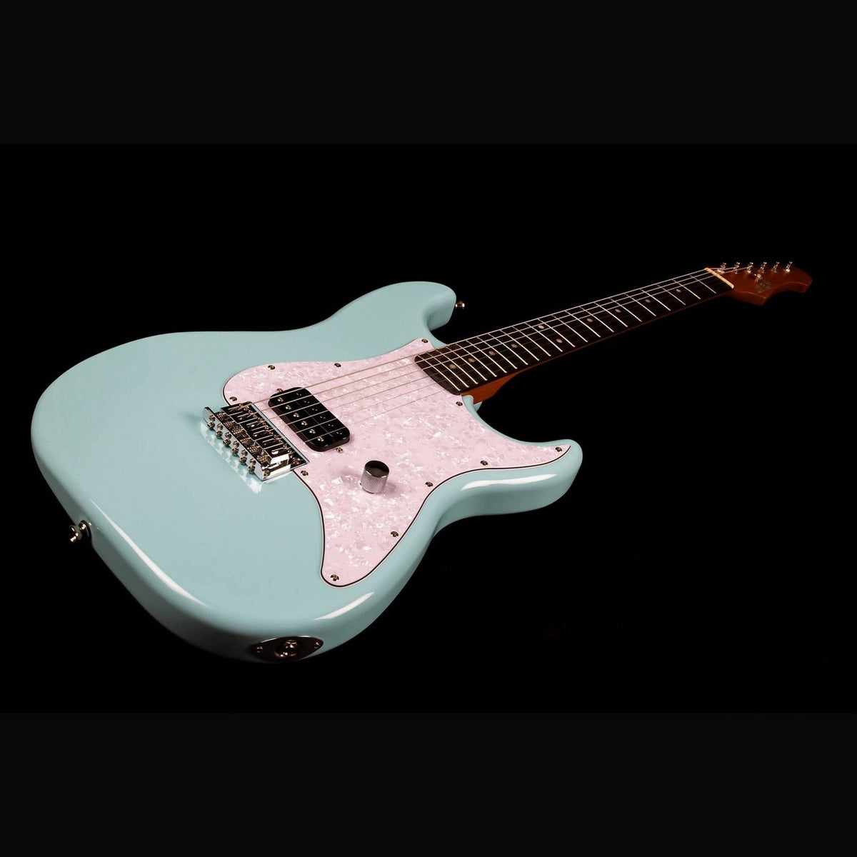 JET JS-400 HT BL S-style Elektrische Gitaar Humbucker Hardtail Rosewood Toets Blauw