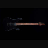 JET JS-501 BK Stygian S-style Elektrische Gitaar HH Vaste Brug Rosewood Toets Satijn Zwart