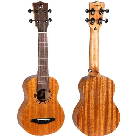 Flight NUS500 Soprano Ukulele met Solid Mahogany Top, Rosewood Toets en D’Addario EJ87 Snaren