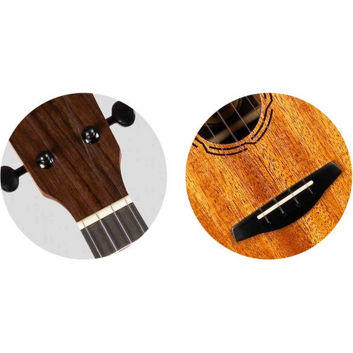 Flight NUC500 Concert Ukulele met Solid Mahogany Top, Rosewood Toets en D’Addario EJ87 Snaren