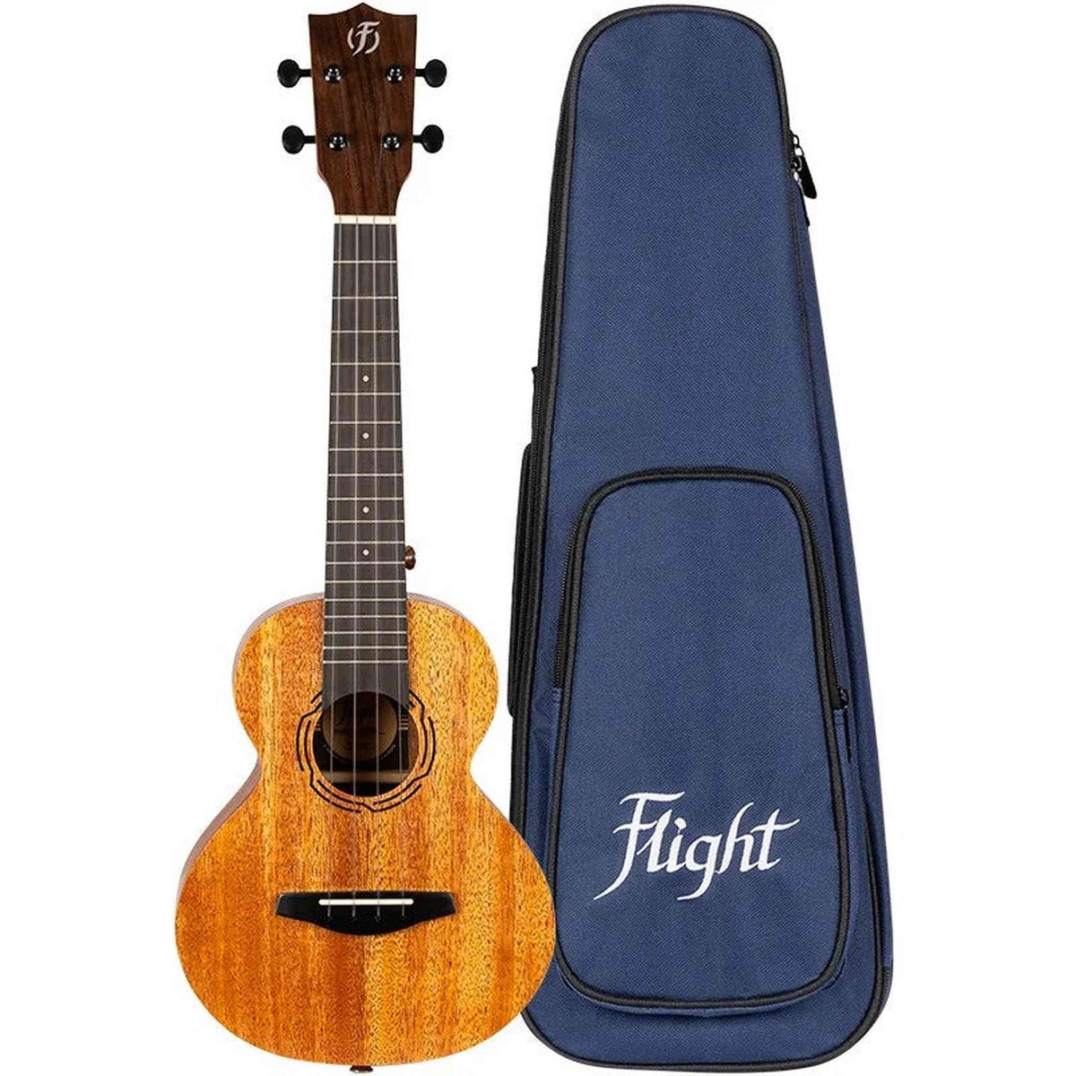 Flight NUT500 Tenor Ukulele met Solid Mahogany Top, Rosewood Toets en D’Addario EJ87 Snaren