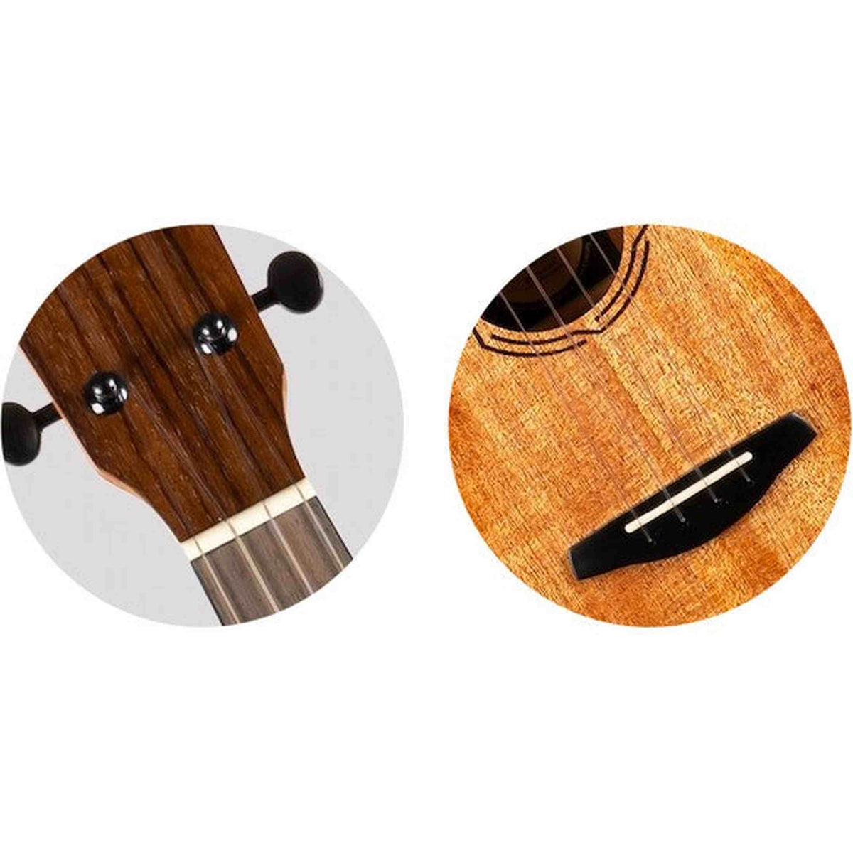 Flight NUT500 Tenor Ukulele met Solid Mahogany Top, Rosewood Toets en D’Addario EJ87 Snaren