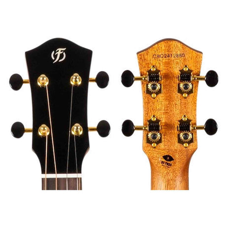 Flight Lily Baritone EQ-A Elektrisch-Akoestische Baritone Ukulele met Solid Cedar Top, Mango Body en Stalen Snaren