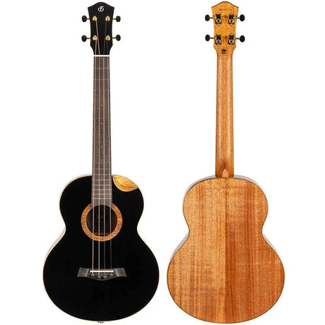 Flight Nora Baritone EQ-A Elektrisch-Akoestische Baritone Ukulele met Solid Sitka Spruce Top, Mahogany Body en Stalen Snaren