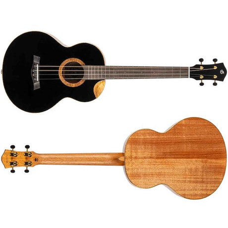 Flight Nora Baritone EQ-A Elektrisch-Akoestische Baritone Ukulele met Solid Sitka Spruce Top, Mahogany Body en Stalen Snaren