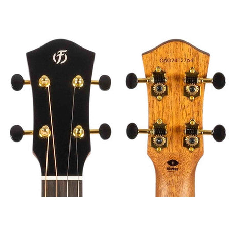Flight Nora Baritone EQ-A Elektrisch-Akoestische Baritone Ukulele met Solid Sitka Spruce Top, Mahogany Body en Stalen Snaren