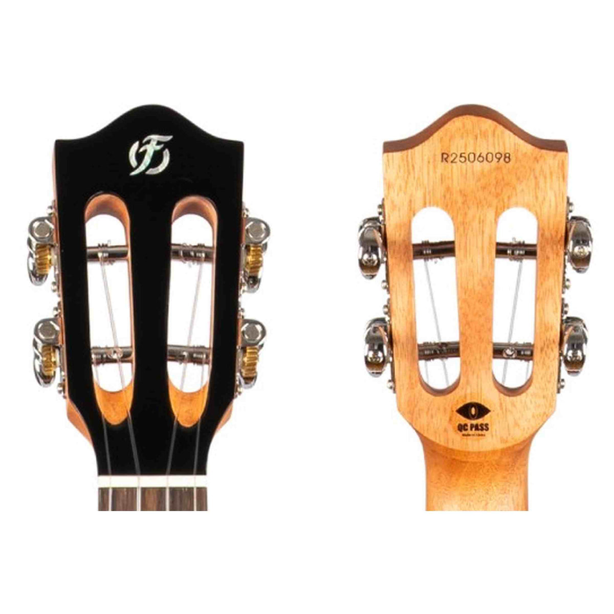 Flight Iris Tinta Concert TPP Ukulele met All Solid Mahogany Body, Rosewood Toets en Fluorocarbon Snaren, Transparent Purple