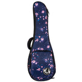 Flight FUB-C-SAKURA Gevoerde Gigbag voor Concert Ukulele met Sakura Design en Accessoirevak