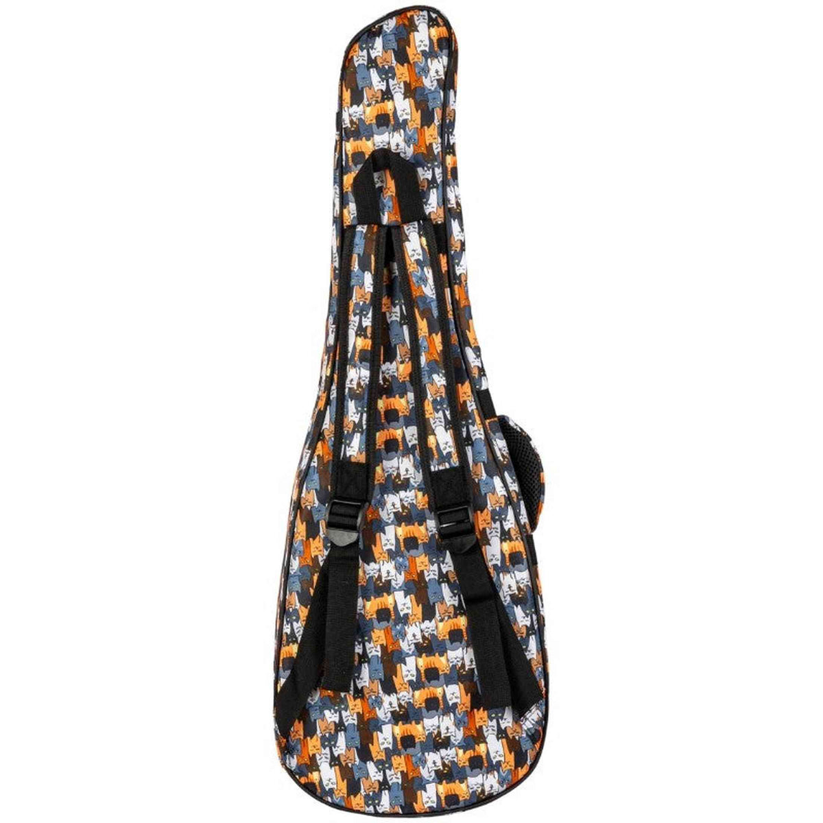 Flight FUB-T-CATS Gevoerde Gigbag voor Tenor Ukulele met Cats Design en Accessoirevak