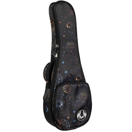 Flight FUB-C-GALAXY Gevoerde Gigbag voor Concert Ukulele met Galaxy Design en Accessoirevak