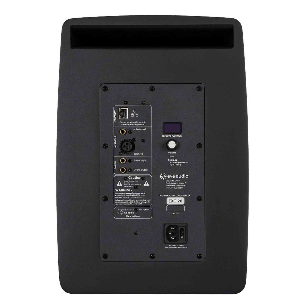 EVE Audio EXO 28 actieve 2-weg studiomonitor 8 inch 280W 37Hz-24kHz 120dB
