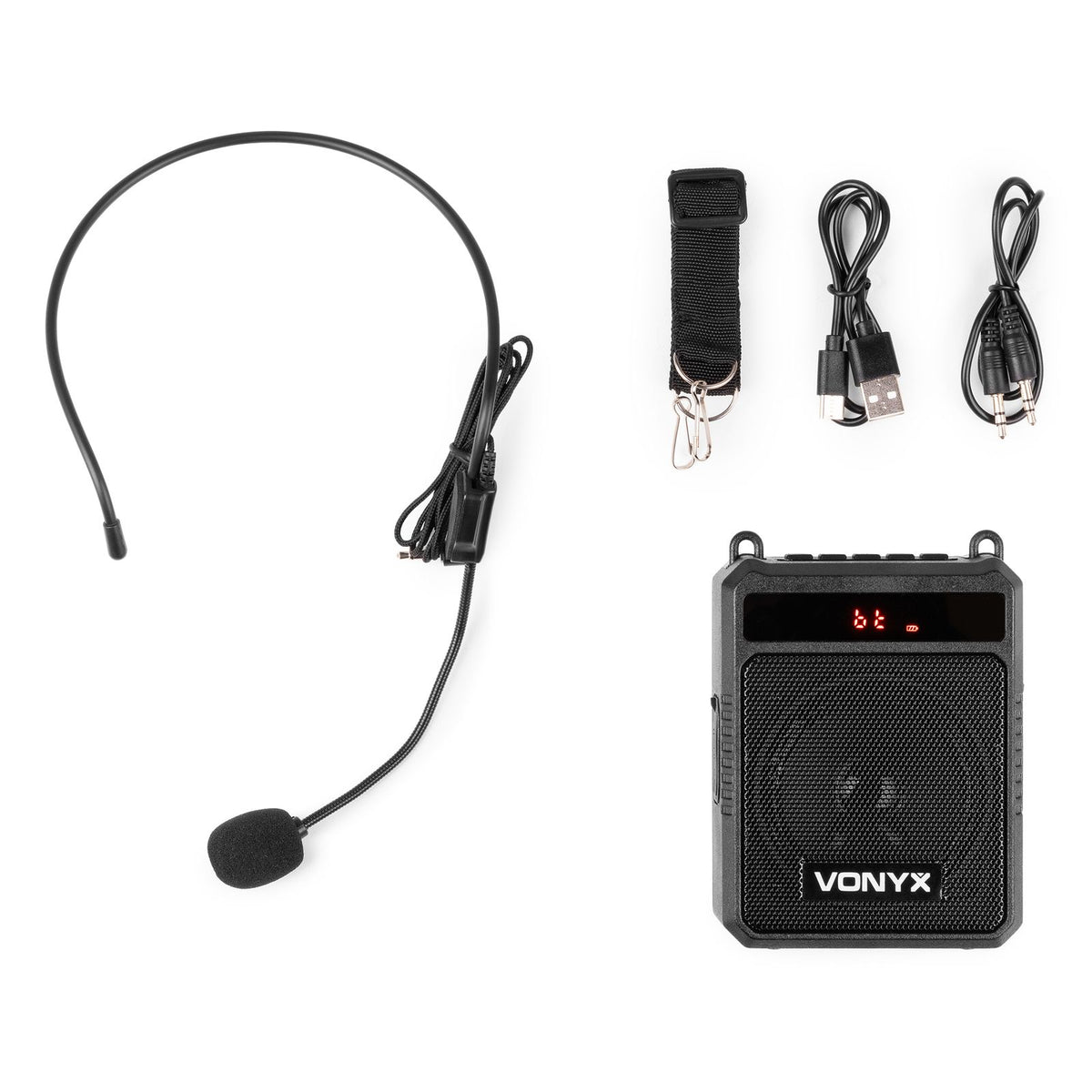 Vonyx BVA20 Draagbare stemversterker met headset