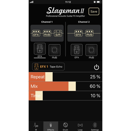 B-stock NUX AC-80 Stageman II Akoestische Gitaarversterker Combo