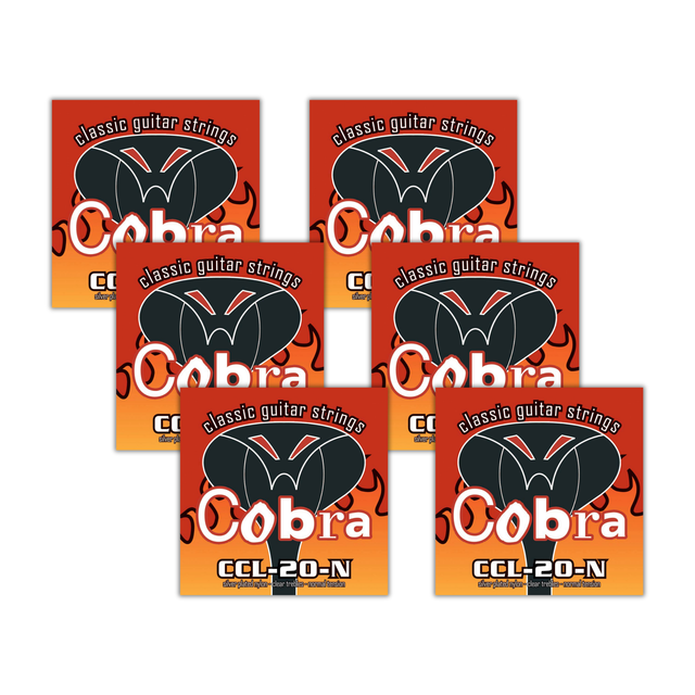 Cobra CCL-20-N 6 sets – klassieke gitaar, silverplated nylon, normal tension