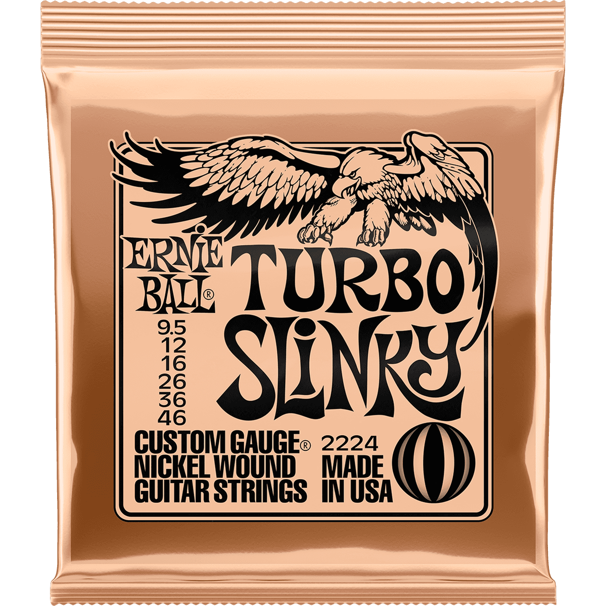 Ernie Ball 2224 Turbo Slinky elektrische gitaarsnaren 0095-046