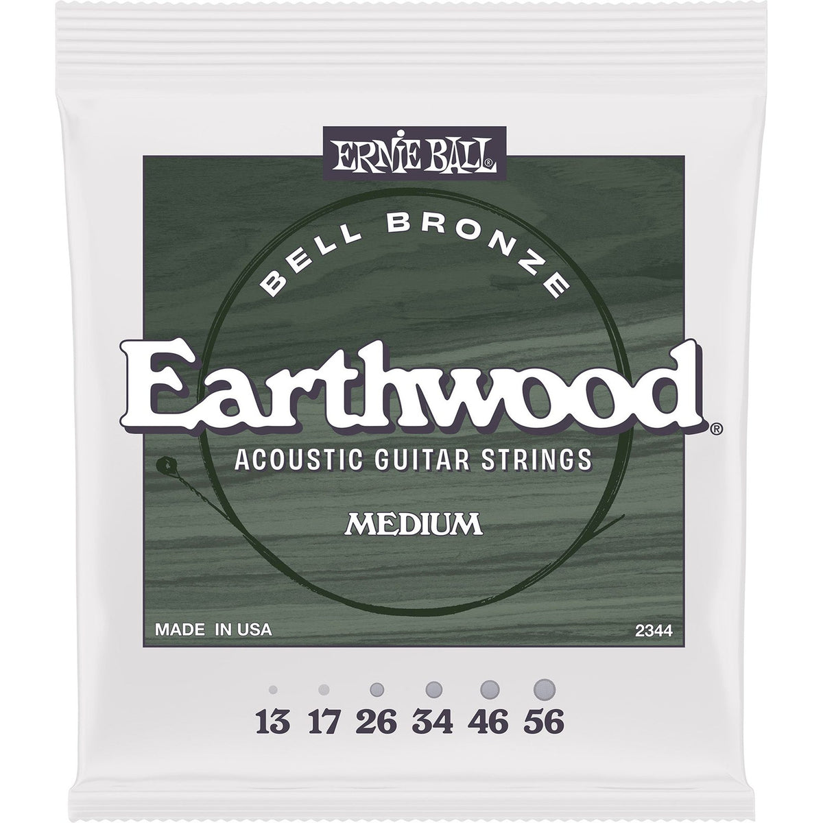 Ernie Ball 2344 Earthwood Bell Bronze Akoestische Gitaarsnaren Medium 13–56