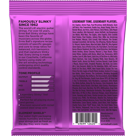 Ernie Ball 2620 Power Slinky elektrische gitaarsnaren 7-snarig 011-058