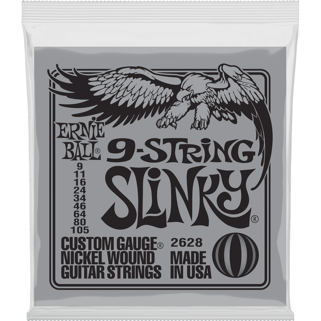 Ernie Ball 2628 elektrische gitaarsnaren 9-snarig 009-105
