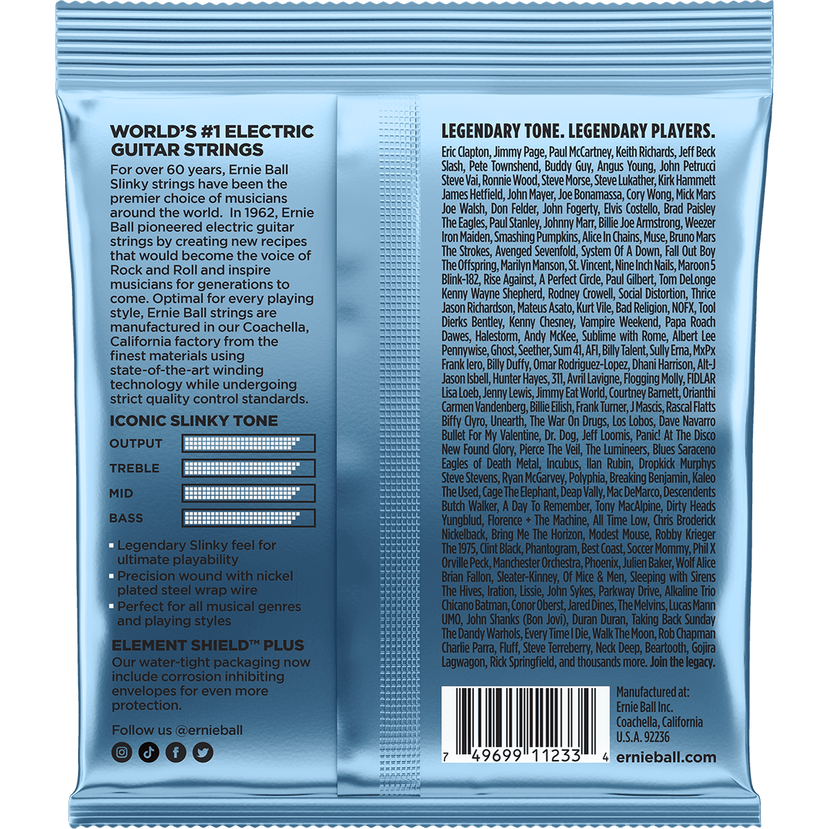 Ernie Ball 3212 Primo Slinky elektrische gitaarsnaren 3-pack 0095-044