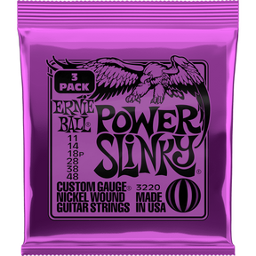 Ernie Ball 3220 Power Slinky elektrische gitaarsnaren 3-pack 011-048