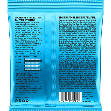 Ernie Ball 3225 Extra Light elektrische gitaarsnaren 3-pack 008-038