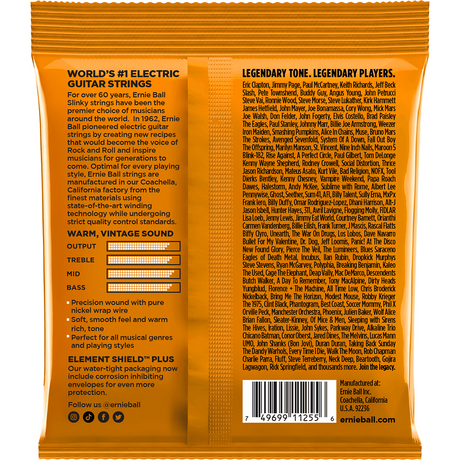Ernie Ball 3252 Hybrid Slinky elektrische gitaarsnaren 3-pack 009-046