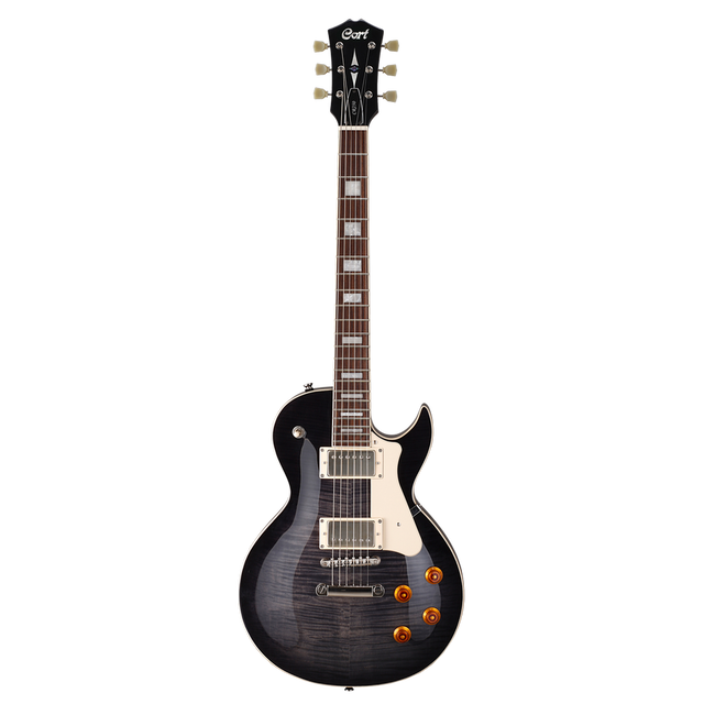 CORT CR250TBK2 Elektrische gitaar LP-model Translucent Black